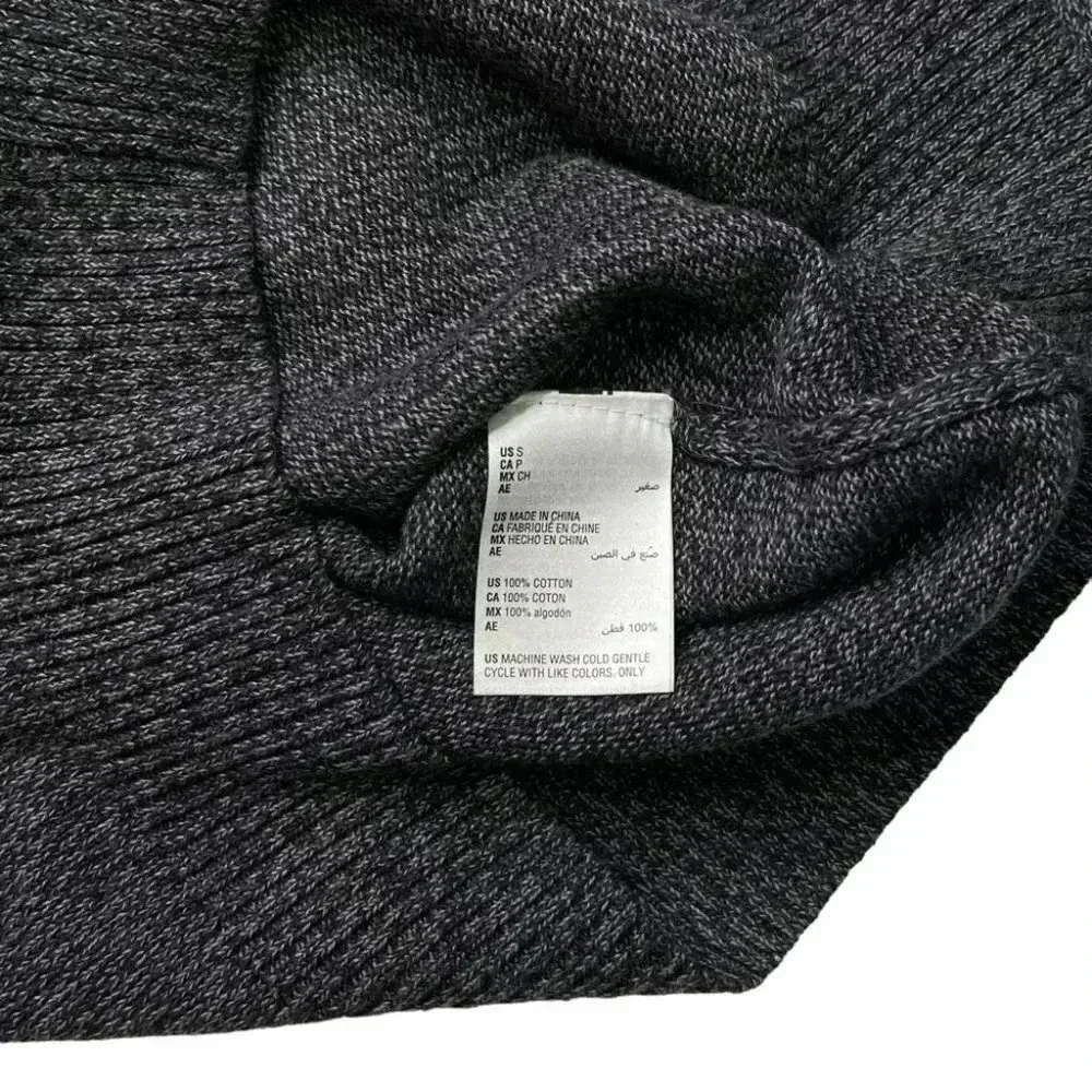 Club Room Dark Grey Marl Cotton Mens Sweater Size Small